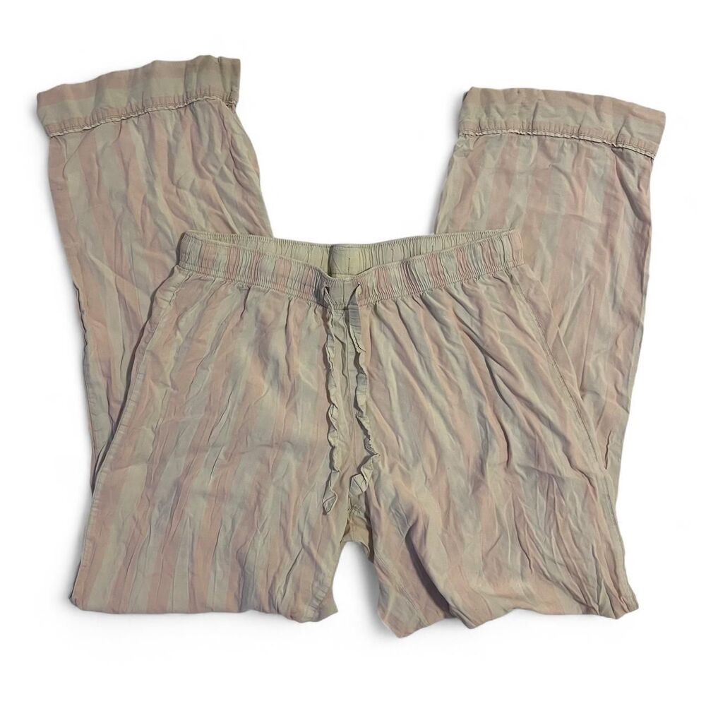 Skims Women's Pink and Cream Trousers